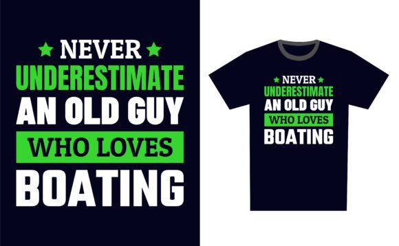 Boating: A Versatile Typography T-Shirt Design for Creative Projects
