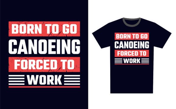 Canoeing Graphics: A Versatile T-Shirt Design Asset