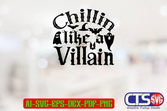 Chillin Like a Villain: A Versatile Graphic for Print Templates