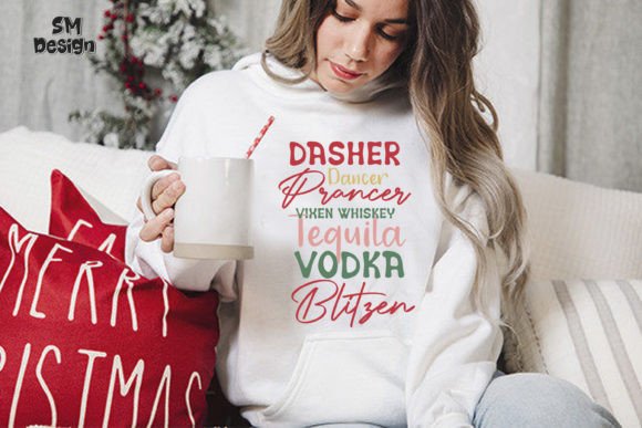 Christmas SVG, Dasher Dancer Prancer: A Must-Have for T-Shirt Designs and Graphics