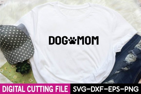 Enhancing Brand Identity with Dog Mom Graphics for T-Shirt Designs
