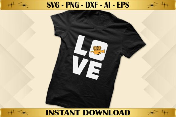 Filmmaker Love Graphics for T-Shirt Designs