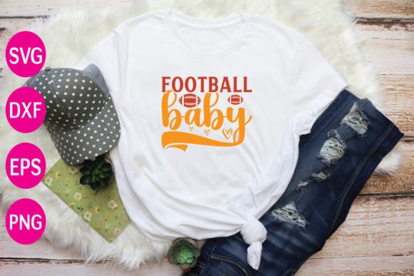 Football Baby Graphics for T-Shirt Designs
