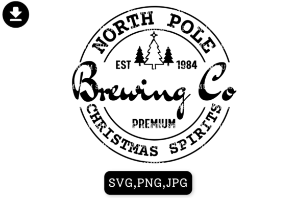 North Pole Brewing Co SVG: Perfect for Festive Graphics & Illustrations