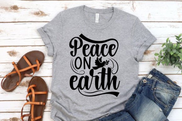 Peace on Earth T-shirt Design: A Versatile Embroidery Choice