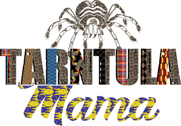 Tarantula Mama Sublimation Design: A Unique Graphics Asset