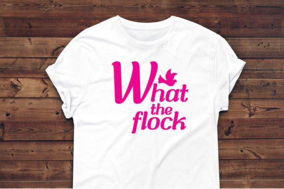 What the Flock-SVG Vector Design: A Versatile Graphic for T-Shirt Designs